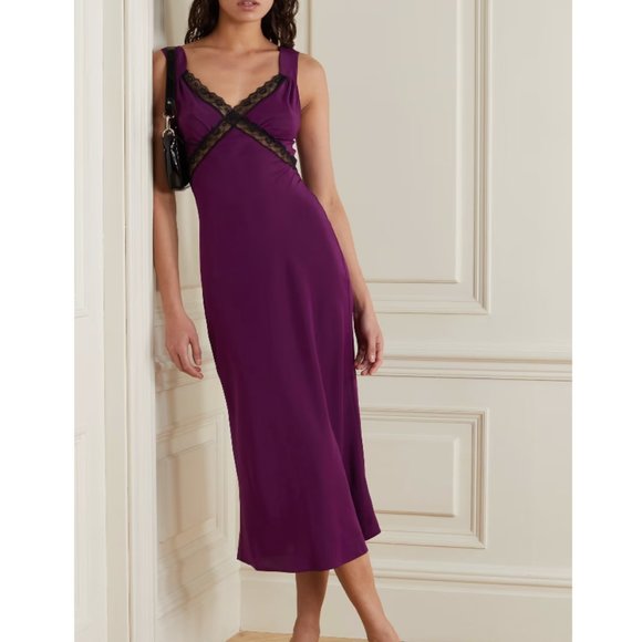 Reformation Dresses & Skirts - Reformation Provence Silk Dress - Purple